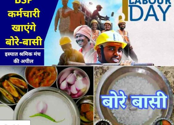 BSP workers will be seen in Chhattisgarhi colors on International Labor Day, Ispat Shramik manch office bearers will also eat Bore Basi
