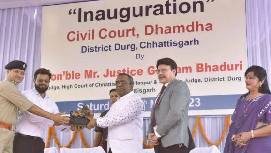 Inauguration of civil court in Dhamdha of Durg district, High Court judge inaugurated