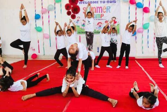 Summer camp in Talpuri A block, the enthusiasm of the children was high even in the scorching heat