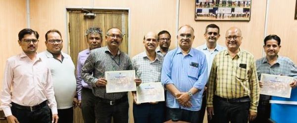 BSP SMS-2 के अधिकारी को पाली और कर्मचारियों को मिला कर्म शिरोमणी पुरस्कार
