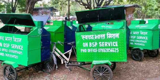 Ruckus Started In Bhilai Township With The New System Of Garbage Collection, Garbage Will Have To Be Put In Rickshaw Daily With Your Own Hands