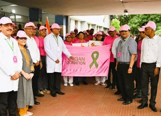 Organ Donation: Bhilai Steel Plant launches organ donation campaign, officers-employees and medical staff run in Walkathon