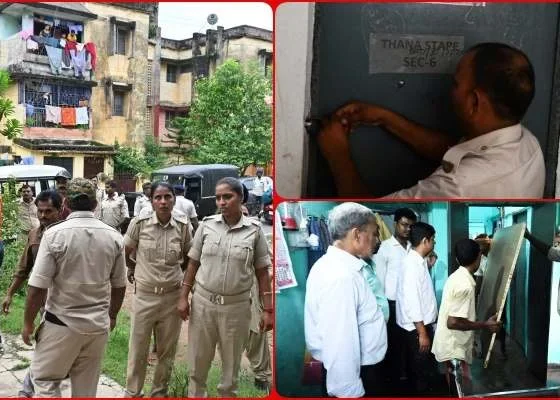 Bokaro Steel Plant vacated 7 houses from encroachers, police station staff had written on the door