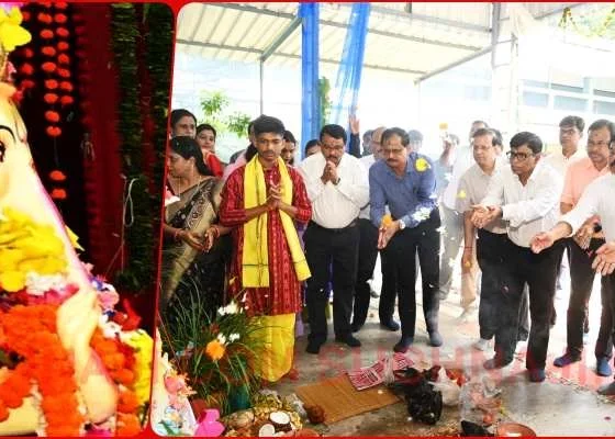 Ganesh Chaturthi: Lord Ganesha worshiped in Rourkela Steel Plant, schools and institutions