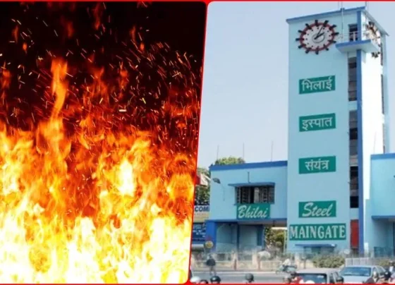 Massive fire in Bhilai Steel Plant creates chaos