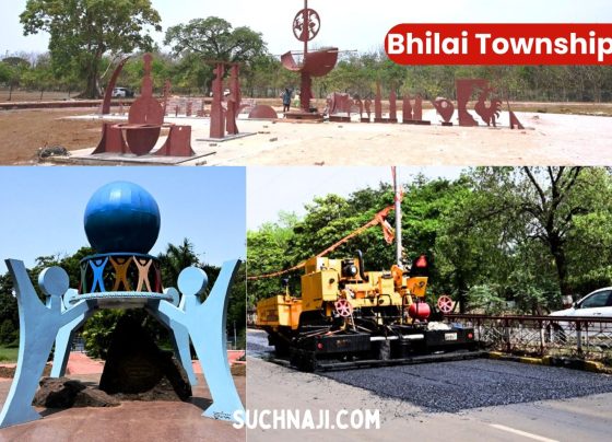 Bhilai Steel Plant is beautifying Bhilai Township, Flight of Steel artwork in front of Jayanti Stadium, read details