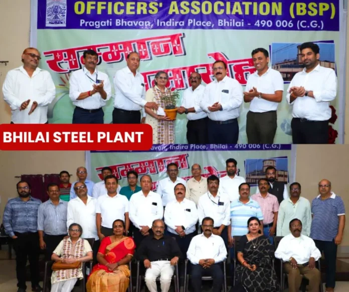 BSP OA Retired officers from Bhilai Steel Plant gathered, shared work experience Learning and Development Department