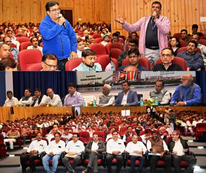 Director in-charge of BSP came in front of the personnel on the results of the first half of the financial year 2024-25, a flurry of questions, read details Large Group Interaction on Review of H-1 Performance 2024-25 Organised; Director I/c interacts with employees