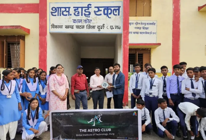 The-Astro-Club-BIT-Durg-explained-astronomical-phenomena-to-the-children-of-9th-10th-class-of-govern The-Astro-Club-BIT-Durg-explained-astronomical-phenomena-to-the-children-of-9th-10th-class-of-govern