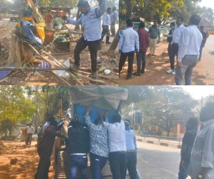 Bhilai Steel Plant will not stop due to protests, campaign to drive out encroachments will continue Bhilai Steel Plant will not stop due to protests, campaign to drive out encroachments will continue