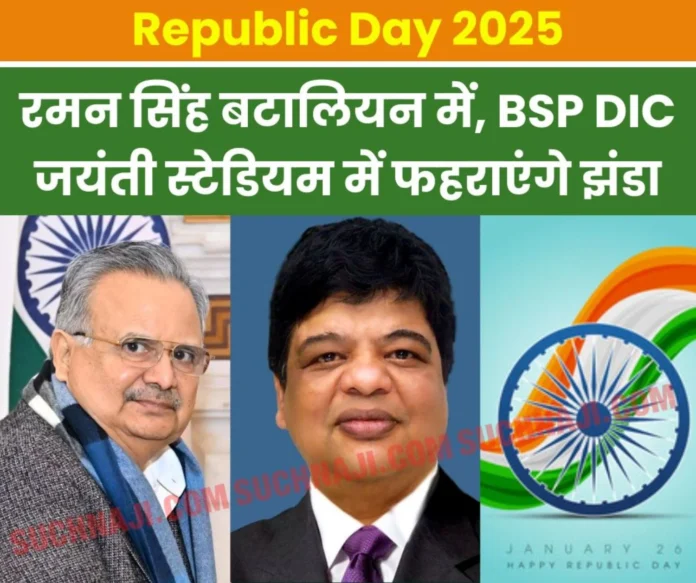 Republic Day 2025 Assembly Speaker Dr. Raman Singh will hoist the flag at Bhilai Battalion, BSP DIC at Jayanti Stadium Republic Day 2025: Assembly Speaker Dr. Raman Singh will hoist the flag at Bhilai Battalion, BSP DIC at Jayanti Stadium