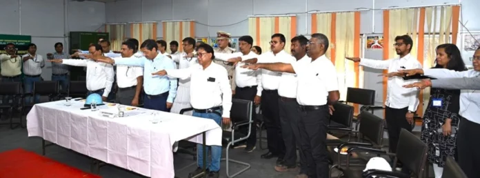 Bhilai Steel Plant Safety Week in Refractory Engineering Department, slogan of Ethical Steel echoed Bhilai Steel Plant: Safety Week in Refractory Engineering Department, slogan of Ethical Steel echoed