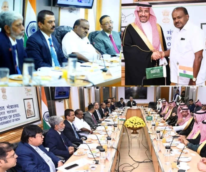 Big meeting on steel between India and Saudi Arabia, Steel Minister met with the heads of SAIL, RINL, NMDC Big meeting on steel between India and Saudi Arabia, Steel Minister met with the heads of SAIL, RINL, NMDC