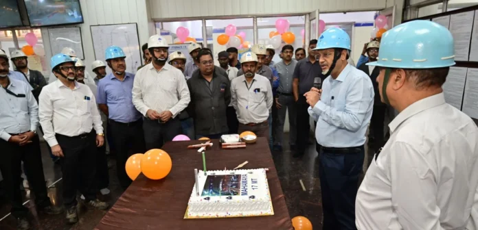 Record of fastest production in SAIL, Blast Furnace 8 created record of 17 million ton hot metal production, cake cut