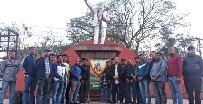 SC-ST employees of Bokaro Steel Plant celebrated the birth anniversary of Tilka Manjhi, who was hanged by the British SC-ST employees of Bokaro Steel Plant celebrated the birth anniversary of Tilka Manjhi, who was hanged by the British