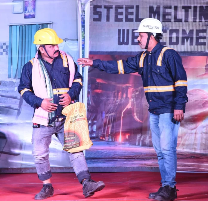 SAIL RSP SMS 1 employees staged a play to convey safety message SAIL RSP: SMS 1 employees staged a play to convey safety message