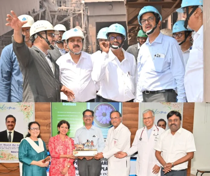 Acting DIC Manish Raj Gupta visits Bhilai Steel Plant Sector 9 Hospital Rawghat and Rajhara Acting DIC Manish Raj Gupta visits Bhilai Steel Plant, Sector 9 Hospital, Rawghat and Rajhara