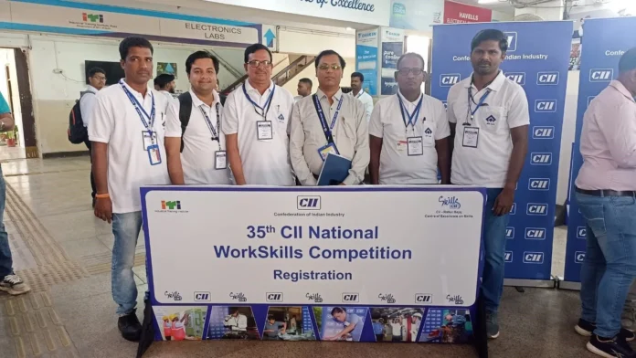Five participants from Bhilai Steel Plant participated and won medals in three trades Five participants from Bhilai Steel Plant participated and won medals in three trades